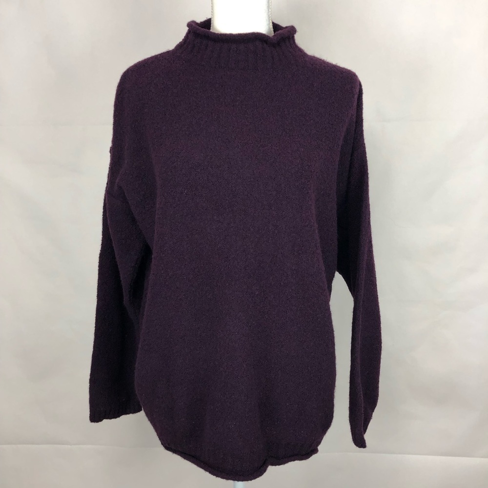 Casual Corner Wool Blend Cozy Warm Mock Neck Sweater M